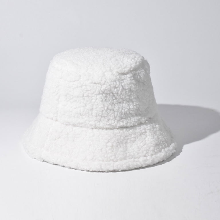 Penkiiy Winter Bucket Hat for Women Solid Warm Hats Cute  display picture 2