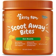 Zesty Paws Scoot Away Bites Dog Supplement Chicken - 90 Soft Chews Pack of 2