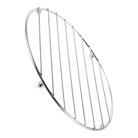 Hytrove Round Stainless Steel Cooling Rack Plated Silver for Baking and Cooking in Kitchen
