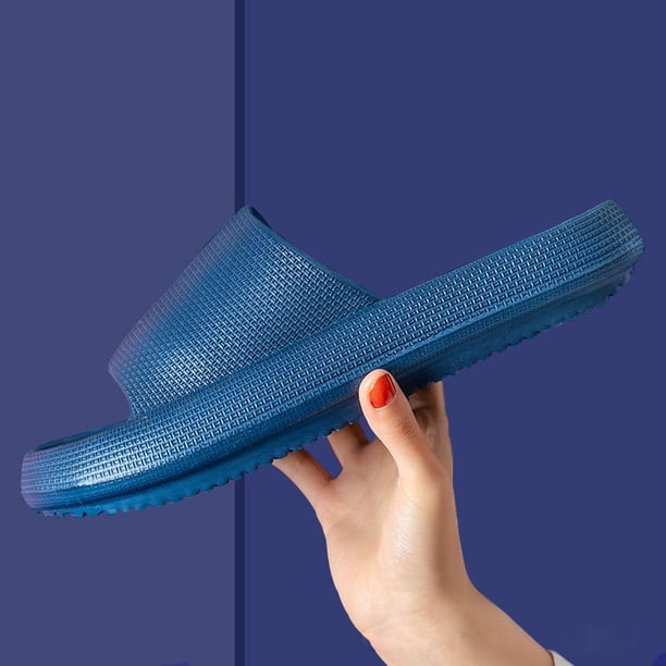 Pantuflas de baño,pantuflas mujer,pantuflas hombre,zapatillas de baño de playa,Parte inferior gruesa súper suave antideslizante. Xishao Zapatillas