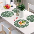 thumbnail image 6 of Ryvnso Boho Art Flowers Round Plate Mats Dining Table Placemat Set of 4 for Holiday Decoration, 6 of 7