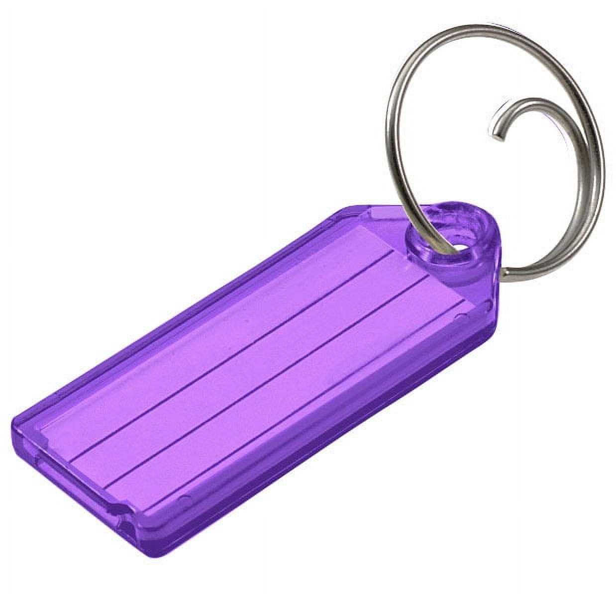 Lucky Line 12300-65 Purple Key Tag with Tang Ring 100/box