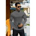 thumbnail image 2 of Ekouaer Men' Mock Turtleneck Long Sleeve Turtle Neck Tops Lightweight Undershirt Thermal Sweater Shirts, 2 of 6
