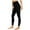 Black, variant on BiZtdJrK Solid Yoga Leggings for Women Tummy Control Butt Lifting Workout Gym Pants Seamless Stretch High Waisted Leggings on sale or clearance Purple XL