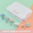 thumbnail image 3 of 16 Pcs Quilt Fixing Clips Duvet Clips Bedding Holder Pins Fasteners Mushroom Round Fixing Clips for Thin Thick Quilts Blanket Sheet Bed Skirt Cushion Curtain (Blue+Pink+White+Gray), 3 of 7