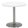 thumbnail image 3 of KFI Studios Mode 3' Round Dining Table, Designer White, Silver Base, 3 of 3