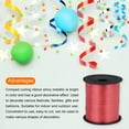 thumbnail image 3 of Uxcell 250 Yards Curling Ribbon Crimped Balloon String Metallic 3/16" for Party Decoration Gift Wrapping Art Crafts Red, 3 of 6