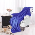 thumbnail image 7 of Howarmer Large Navy Fleece Throw Blankets, Throw Size Soft Fuzzy Blanket for Women Men and s, All Season Lightweight Microfiber Fluffy Blanket, 50 x 60 inch, 7 of 7