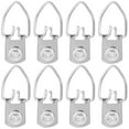 thumbnail image 1 of 100pcs Picture Hooks D Ring Picture Hangers for Art Work Photo Picture Frame Hanging, 1 of 6