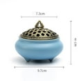 thumbnail image 2 of Ceramic Incense Burner Ideal For Smudging, Incense Burning, Ritual Purpose, Decoration, 2 of 6