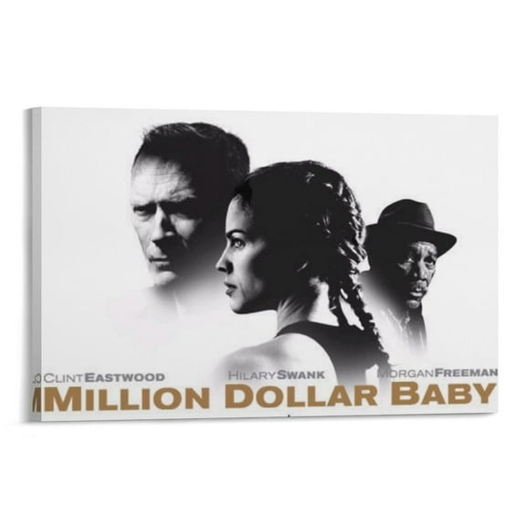 Million Dollar Baby Movie Poster (9) Canvas Wall Art Prints Poster Gifts Photo Picture Painting Posters Room Decor Home Decorative 16x24inch(40x60cm)