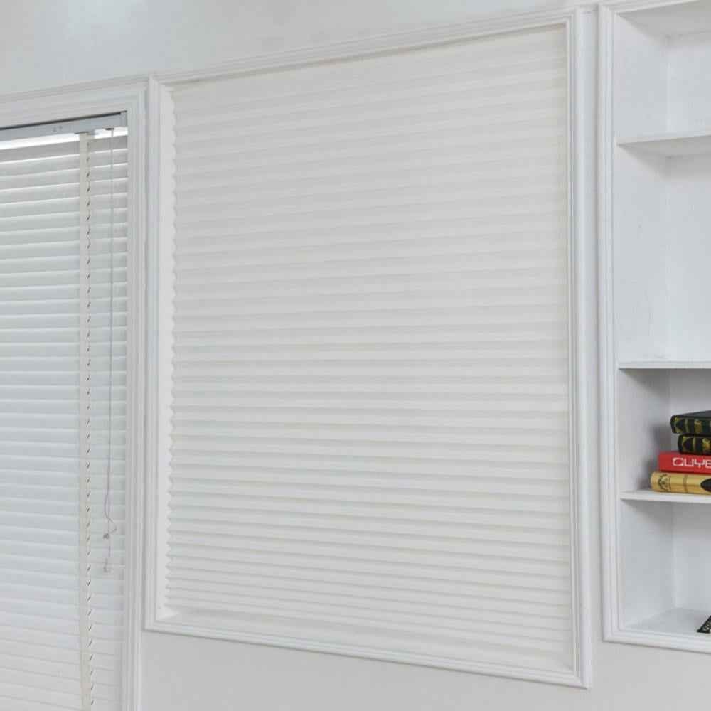 Details about   Window Curtain Self Adhesive Pleated Blind Door Bathroom Shades Non Woven Fabric 