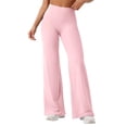 thumbnail image 1 of Leggings YEOREO sin costura frontal, tiro alto, pierna recta, rosa, 1 of 8