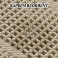 thumbnail image 6 of SIXHOME Bathroom Rugs Mat Waffle Bath Rug Super Absorbent Non Slip Bath Mat Machine Washable Rubber Backed Bathroom Mat with Tassels Ultra Soft Boho Bathroom Decor 18" x 30" Brown, 6 of 8