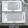 thumbnail image 4 of Bathtub Mat Non Slip, Bath Mats for Tub, Shower Mat with Drain Holes Suction Cups, Machine Washable, BPA, Latex, Phthalate Free, 34.5 x 15.5 Inches, Clear Gray, 4 of 5