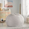 thumbnail image 2 of GDF Studio Lynnex Modern Microfiber 5 Foot Bean Bag, Light Gray, 2 of 7