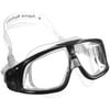 Seal Clear Mask, Silver/Black