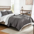 Exclusivo Mezcla Oversized Cal King Embossed Comfort Quilt Set, 3Piece