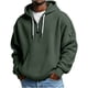 thumbnail image 2 of RKSTN Hoodies for Men Oversized Quarter Zip Waffle Weave Drawstring Long Sleeve Pullover Hooded Sweatshirts Tops Mens Casual Solid 1/4 Zipper Loose Fits Fall Athletic Hoodie with Pockets, 2 of 7