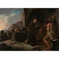 thumbnail image 2 of Michael Sweerts 14x11 Gold Ornate Wood Frame and Double Matted Museum Art Print Titled - Refreshing the Thirsty (C. 1646 - C. 1649), 2 of 4