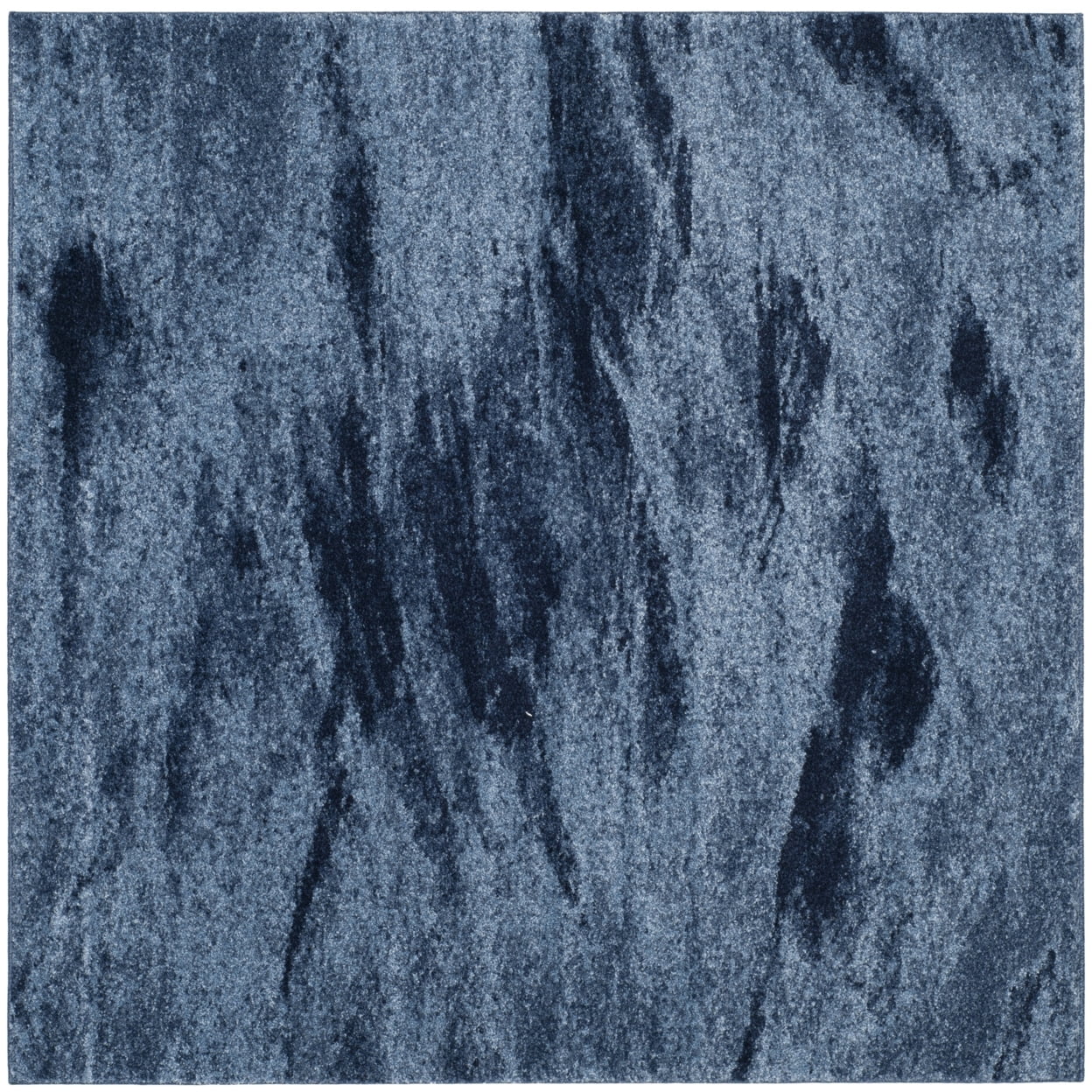 SAFAVIEH Retro Panit Abstract Runner Rug, Light Blue/Blue, 2'3" x 7'