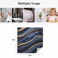 thumbnail image 4 of Marble Cloth Napkins, Navy Blue Modern Abstract Gold Gradual Art Washable and Reusable Dinner Napkins Set of 4, Table Napkin for Kitchen Party Birthday Wedding Hotel Housewarming 20"x20", 4 of 8