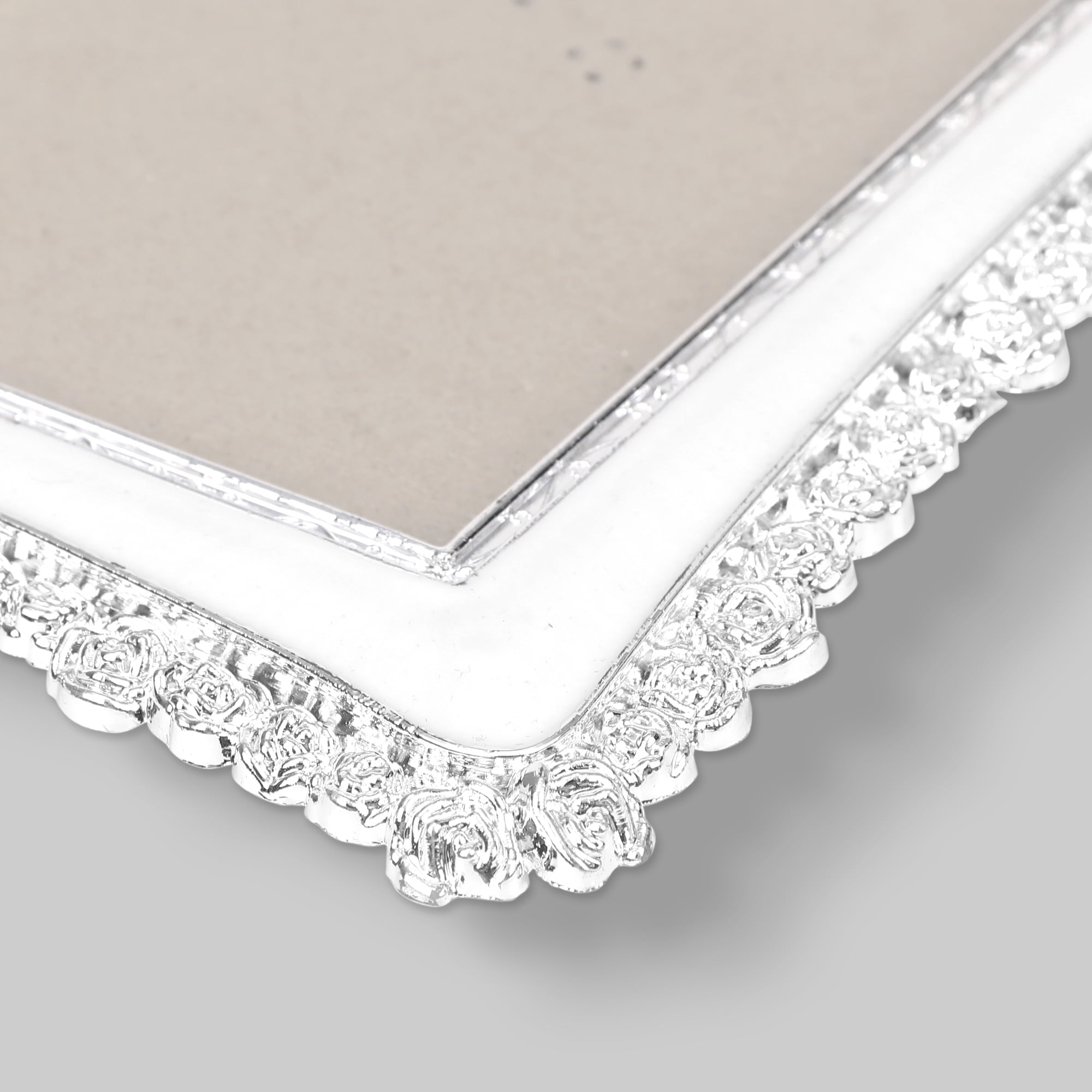 Unique Bargains Luxury Picture Frame Retro Plated Photo Frames Vertically or Horizontally Silver/Gold 4x6