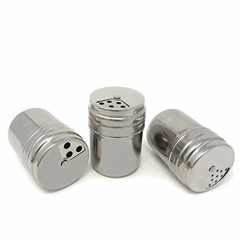 Fule Stainless Steel BBQ Salt Pepper Condiment Box Spice Shaker