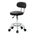 thumbnail image 5 of Tcbosik PU Leather Modern Rolling Stool with Low Back, Height Adjustable Work Salon Drafting Swivel Task Chair with Footrest (Black), 5 of 10
