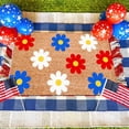 thumbnail image 2 of Flag Doormat 4th Of July Independence Day Bathroom Rug Flag Floor Mat Entry Front Door Rug For Home Living Room Bathroom Pillow Case Clearance Butterfly Wall Stickers Clearance, 2 of 5