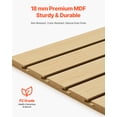thumbnail image 3 of VEVOR Paneles de listones de madera de densidad media de 4 x 4 pies para garajes con diseño modular, 3 of 9
