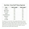 thumbnail image 4 of Dura-Tech Fleece Dog Coat | Bellyband Closure | Color Navy | Size Small/Medium, 4 of 5