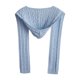 thumbnail image 2 of Bufanda de punto con capucha, pasamontañas de invierno, gorro y bufanda con capucha de invierno para mujer 2 en 1 Azul, 2 of 8