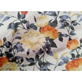 thumbnail image 4 of oneOone Cotton Poplin Orange Fabric Flower & Leaves Watercolor Quilting Supplies Print Sewing Fabric By The Yard 42 Inch Wide, 4 of 4