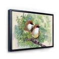thumbnail image 3 of Birds Of Spring Sitting On Branch 32 in x 24 in Framed Painting Canvas Art Print, by Designart, 3 of 5