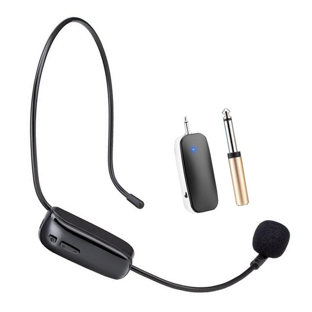 Micrófono de Auriculares Conector de 3,5 Mm Inalámbrico para Voz Amplificador