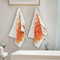 thumbnail image 4 of SKYSONIC 2 Pack Summer Fall Tree Bike Hand Towels, 28.3"x 14.4" Ultra Soft and Absorbent Maple Bicycle Decorative Fingertip Towels for Home, Bathroom, Kitchen, 4 of 5