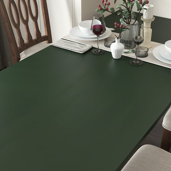 CHIHUT Dark Green Wallpaper for Bedroom 17.7"x100" Moss Green Wood Grain Contact Paper for Countertops Shelf Liner Self Adhesive Cabinet Vinyl Wrap Peel and Stick Wallpaper for Walls Kitchen Table