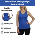 thumbnail image 4 of Women's Regular Fit Cotton Blend Ribbed Tank Tops - Soft Breathable, Gym & Lounge Wear (M-2XL), 4 of 5