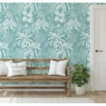 thumbnail image 5 of S4Sassy Peel & Stick Vinyl Wallpaper, Botanical Jungle Wallpaper Contact Paper Waterproof - Green, 25"X 120", Removable Wall Covering For Home Decor In Bedrooms, Renter Spaces, Cabinets, 5 of 9
