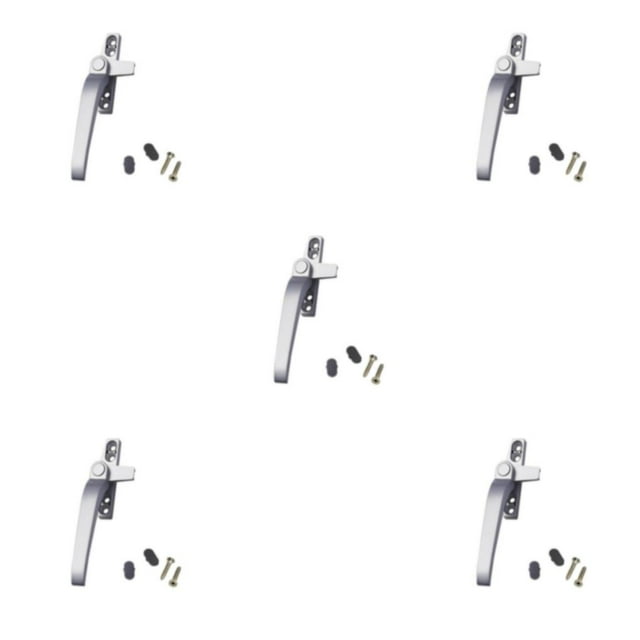 Scienceny Manija de ventana, ferretería para el hogar, palanca de aleación de aluminio, manijas de bloqueo abatibles, accesorios profesionales Type2 NO2
