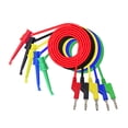 thumbnail image 1 of Riwesomey 1 Set Test Hook Wires 4mm Testing Flexible Connector Clamp Clips Cable for Multimeter Electrical Device Maintenance Type2 NO2 Riwesomey TO002507-00, 1 of 6
