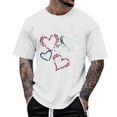 thumbnail image 1 of Ceisia Men's Summer Casual Printed Round/Crew Neck Short Gift Sleeve Shirt - Comfortable Daily Outdoor Wear, 1 of 5
