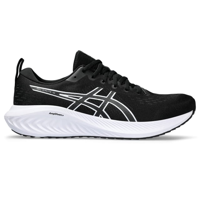 Zapatillas para correr Asics Gel-Excite 10 para hombre, negro/blanco 9.5