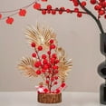thumbnail image 5 of OEFNTAC Chinese Year Artificial Branches with Red Berries 11x4.7in Table Centerpiece Spring Festival Decor, 5 of 6