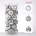 thumbnail image 3 of Holloyiver 24pcs Christmas Balls Ornaments for Xmas Tree Shatterproof Christmas Tree Hanging Balls Decoration for Holiday Party Baubles Set with Hang Rope 2.36"(60mm), 3 of 8