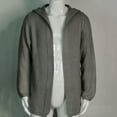 thumbnail image 4 of men's tunic sweaters chunky long sleeve hooded cardigan sweatshirts stylish casual open front knit coats hip hop outfits (2XL, Gray), 4 of 4