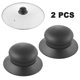 thumbnail image 1 of 2Pcs Replacement Lid Knobs For Cookware Pot Saucepan Kettle Lid Handle Cover Kitchen Accessories Black, 1 of 7