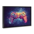 thumbnail image 2 of Stupell Industries Contemporary Futuristic Cosmic Game Controller Black Floating Frame Canvas Art, 25 x 17, by Creative Studio, 2 of 8