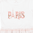thumbnail image 4 of Inktastic Pink Paris Eiffel Tower with Flowers Girls Toddler Dress, 4 of 5